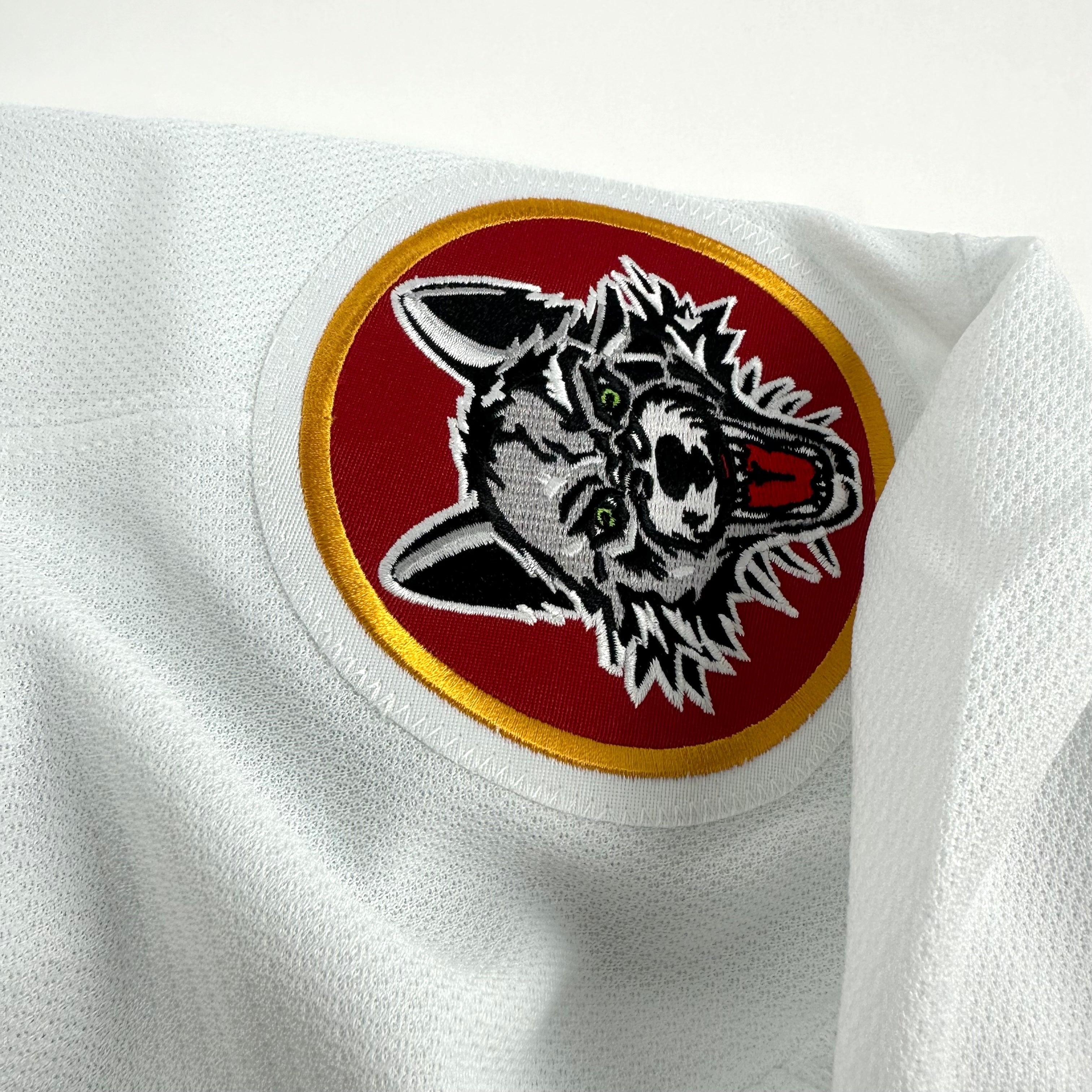 Brand New Home Authentic Chicago Wolves AHL Quicklite Game Jersey - MIC Made in Canada