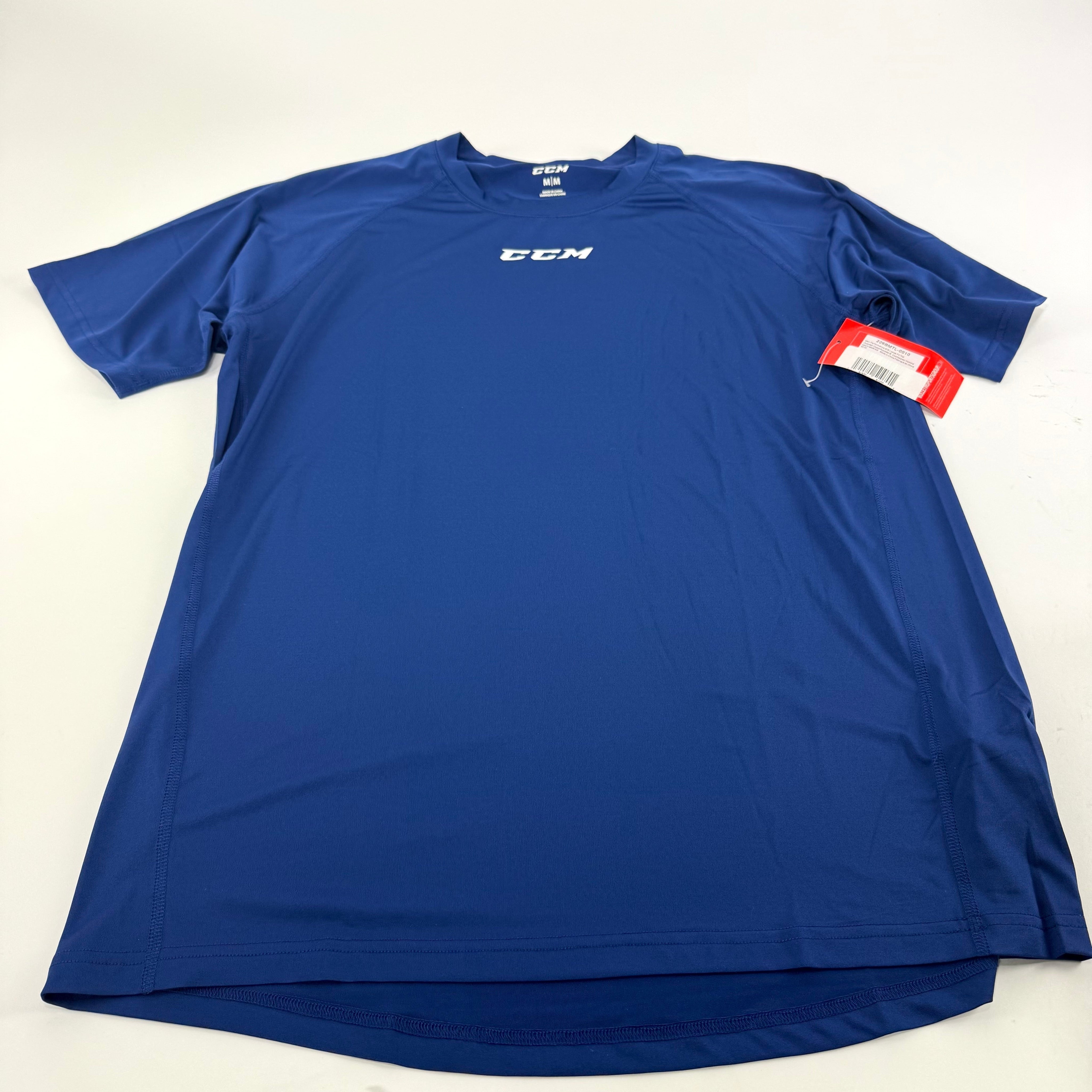 New Navy CCM Men's Loose fit Short Sleeve Shirt | Senior M | #191520510701 - Top Flight Hockey