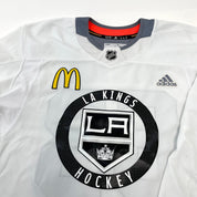 Used LA Kings White MIC Adidas Practice/Camp Jersey | Kosior | Size 56 | #63