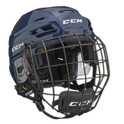 New CCM Navy Tacks 310 Helmet Combo | Senior M | #888600299150 - Top Flight Hockey