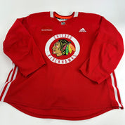 BLANK NO # - NEW Red Chicago Blackhawks Practice Jersey - Adidas MIC Size 58