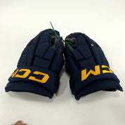 Used Navy STL Blues CCM HGCL Gloves | 15" | Faksa | D180 - Top Flight Hockey