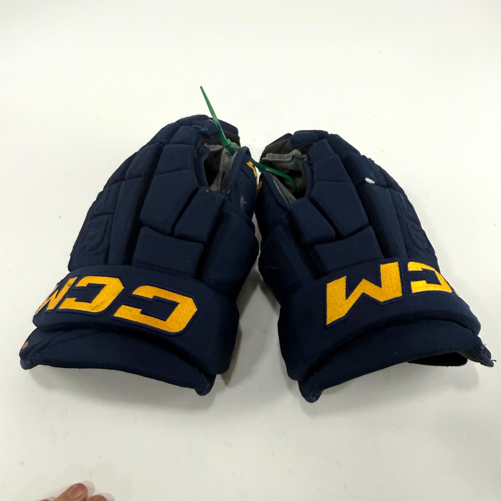Used Navy STL Blues CCM HGCL Gloves | 15" | Faksa | D180 - Top Flight Hockey