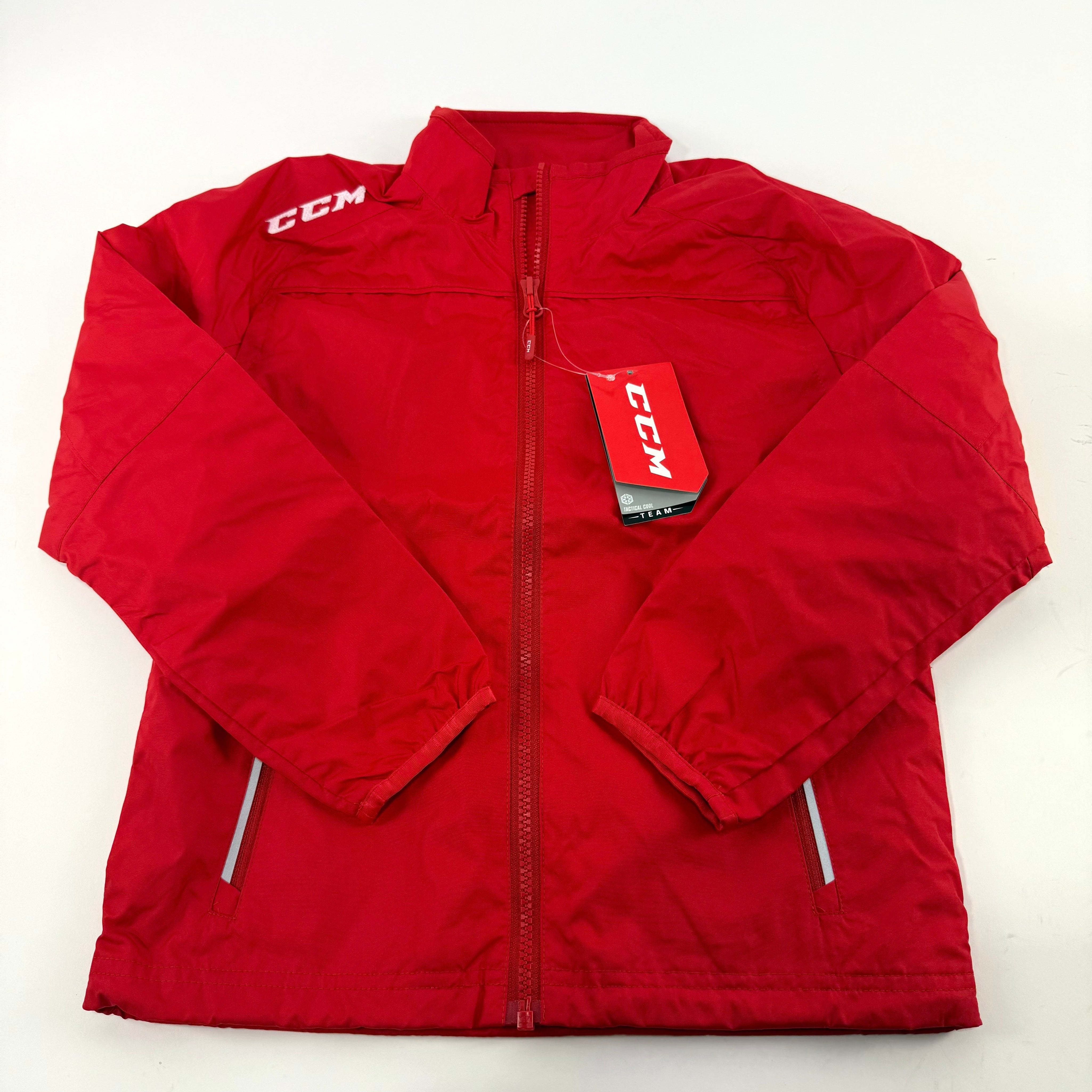 New Red CCM Youth Light Weight Rink Suit Jacket | Youth S | #888600282169 - Top Flight Hockey