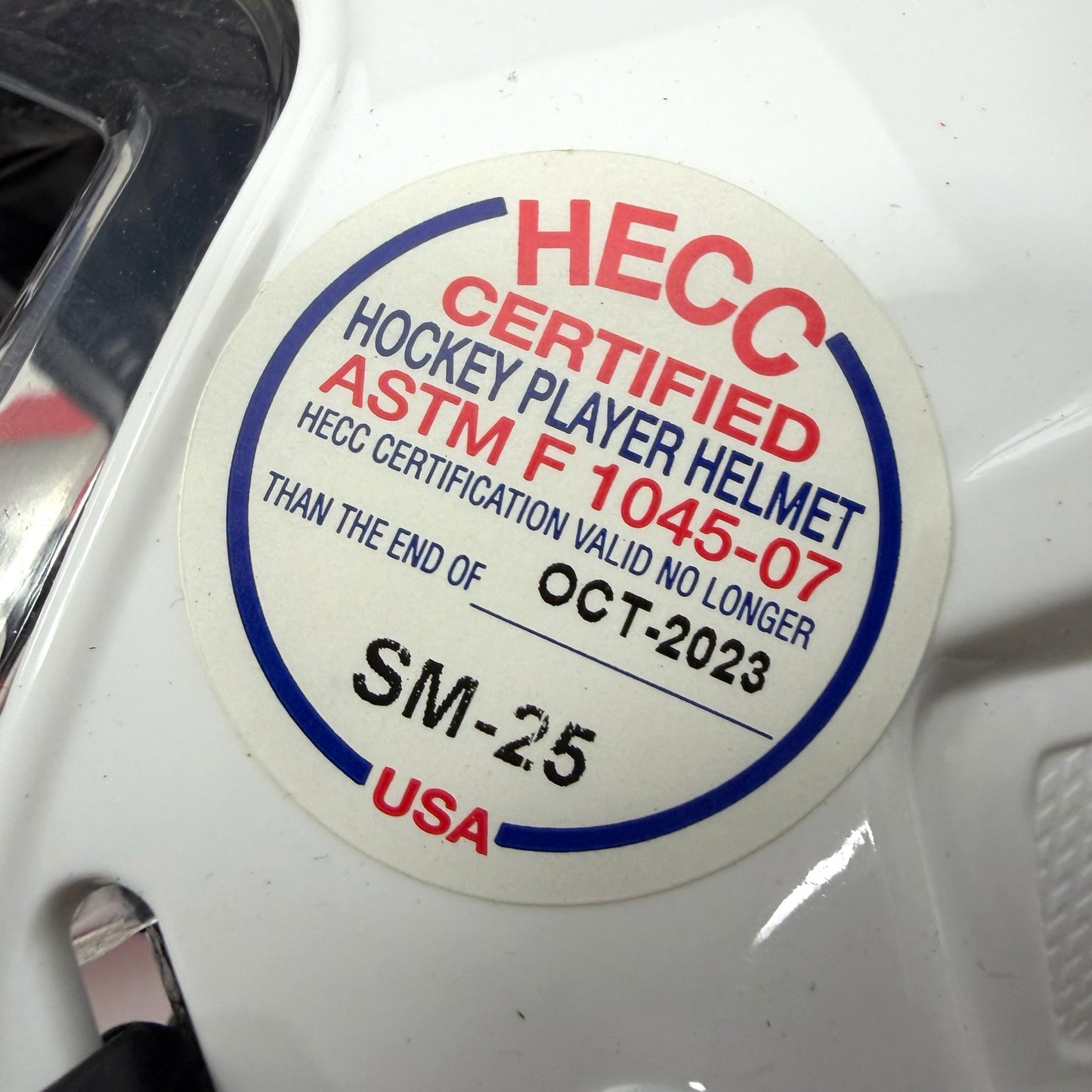 New White CCM FL60 Helmet | Small | AB740