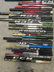 x50 - Large Lot of Broken Hockey Sticks for Projects - #C347