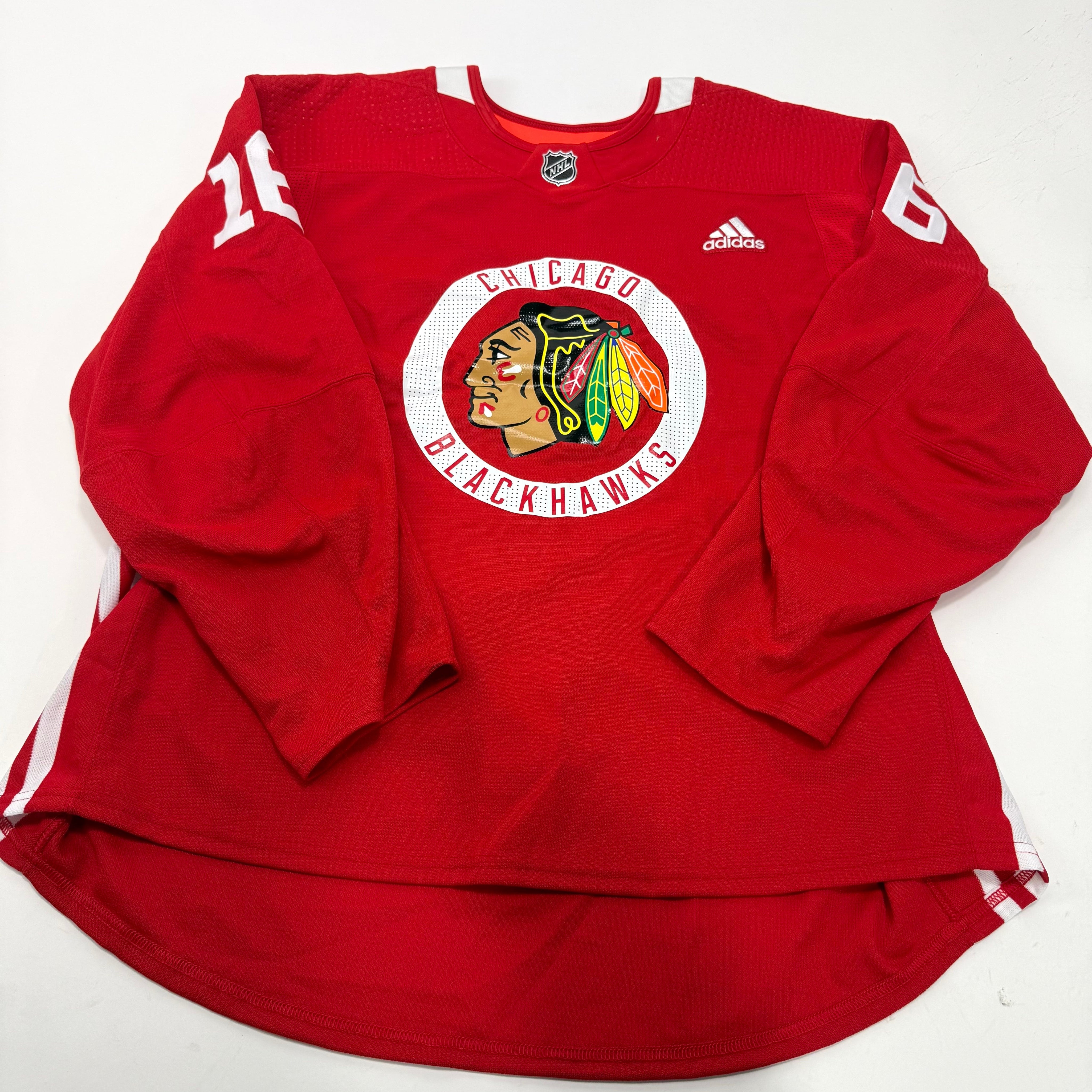 Used Red Chicago Blackhawks Adidas MIC Practice Jersey | Size 58 | Dahlstrom #16 - Top Flight Hockey