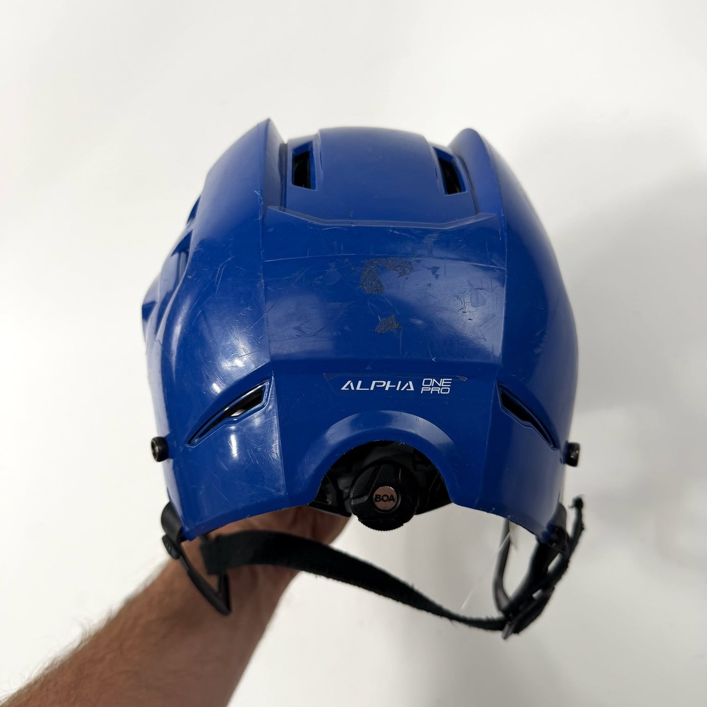 Used Royal Blue Warrior Alpha One Pro Helmet | Senior Medium | J120