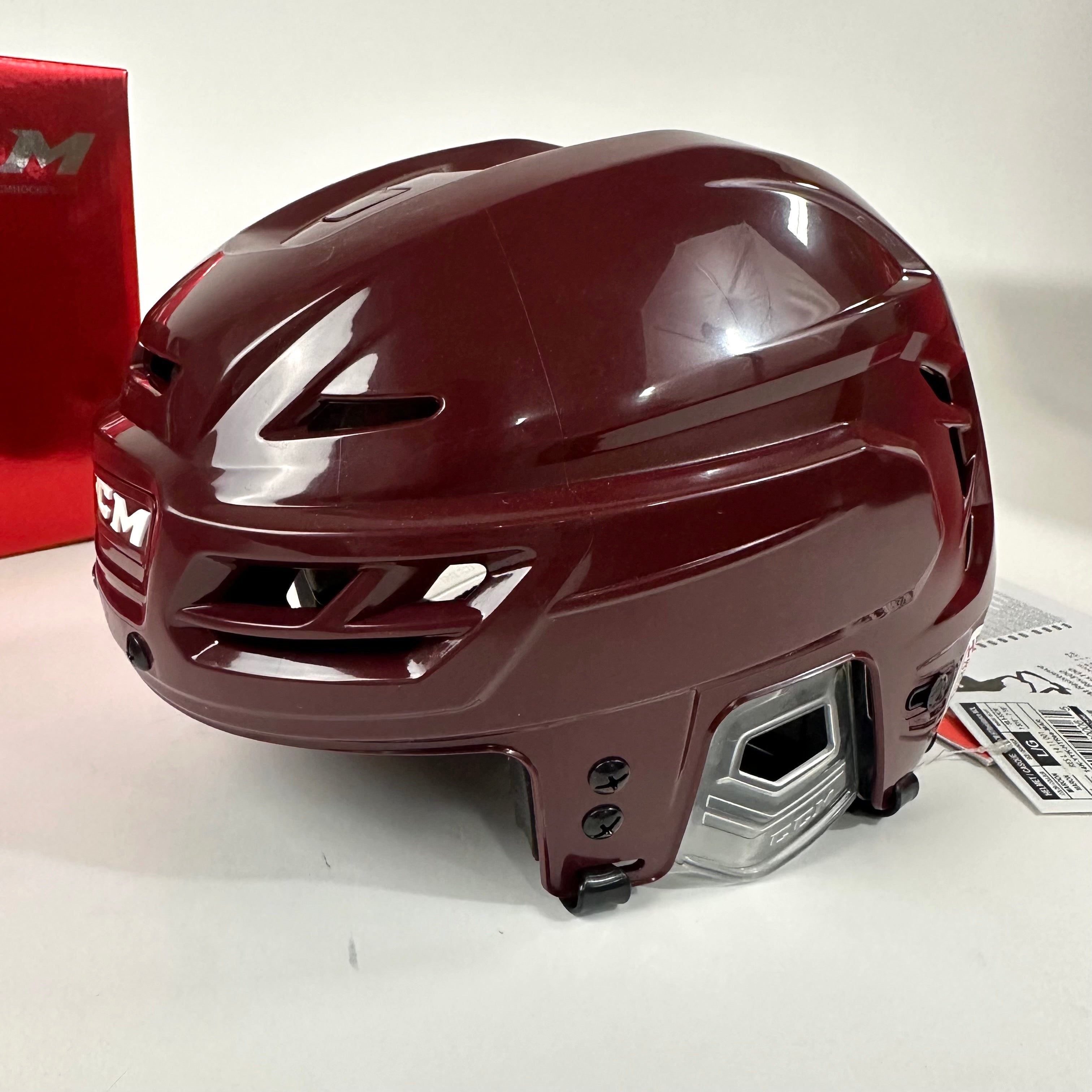 Brand New CCM Resistance Helmet in Box - Maroon - Large - #CCM386