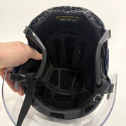 Used Navy CCM Tacks X Helmet With Visor | Medium | BH281 - Top Flight Hockey