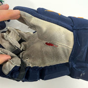 Used Navy STL Blues Bauer Vapor 2x Pro Gloves | 14" | D100 - Top Flight Hockey