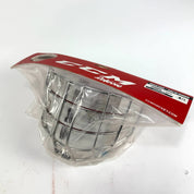 New Chrome CCM Pro Straight Goalie Cage | Sr Medium/Large - Top Flight Hockey
