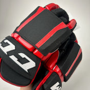 Brand New Black and Red CCM HGCLPP Gloves Rockford Icehogs 15"