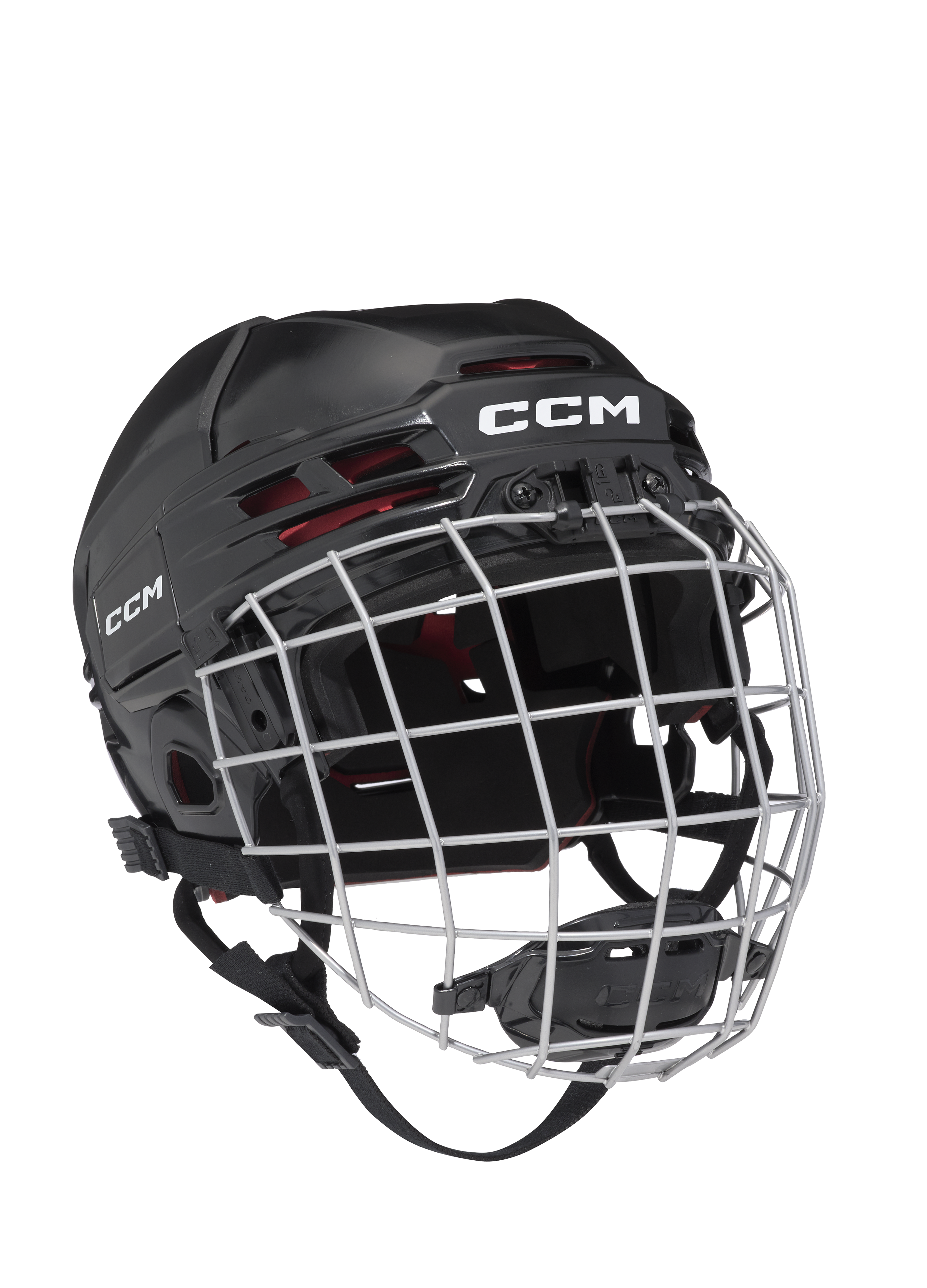 New CCM Black Tacks 70 Helmet Combo | Junior OSFA | #191520440343