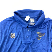 Brand New Player Issued St. Louis Blues Royal Blue Fanatics Polo | X474