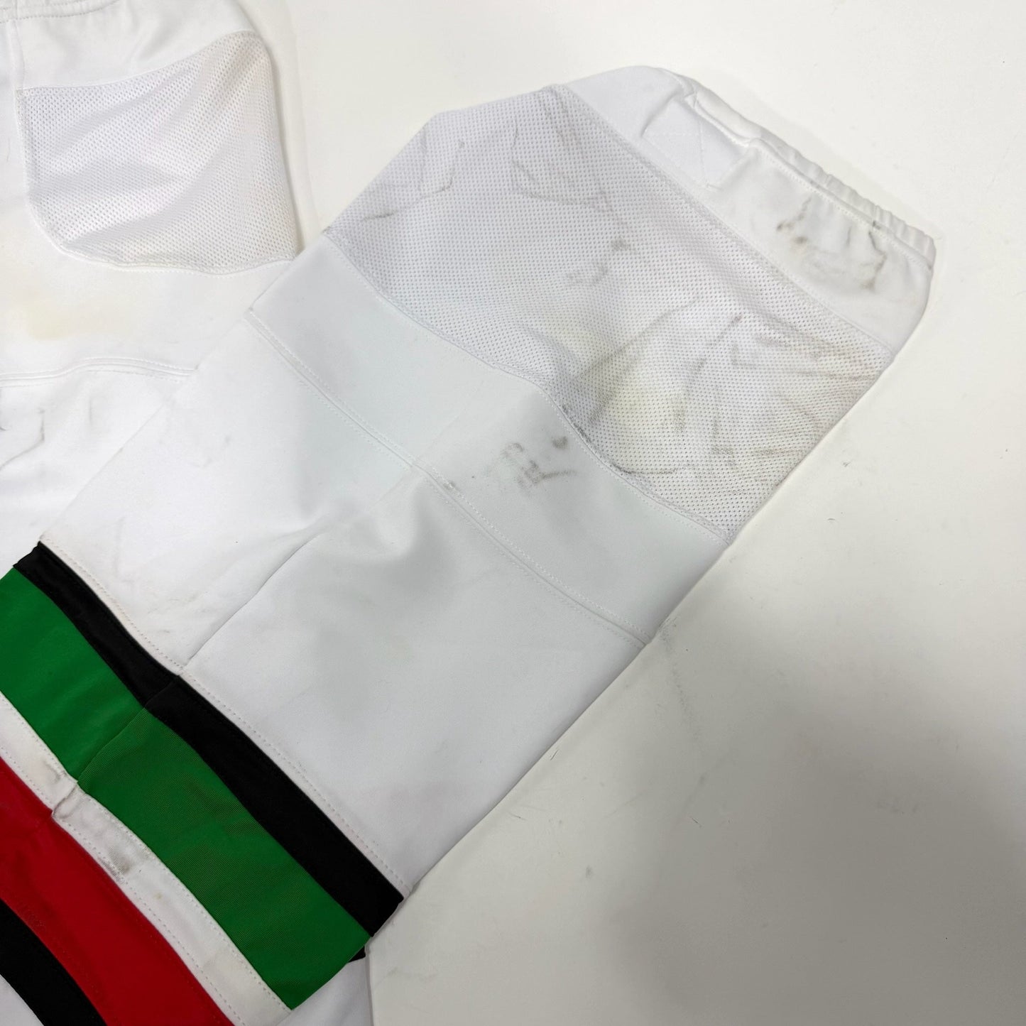 Used White Green Red Socks with Velcro | Senior | AB898