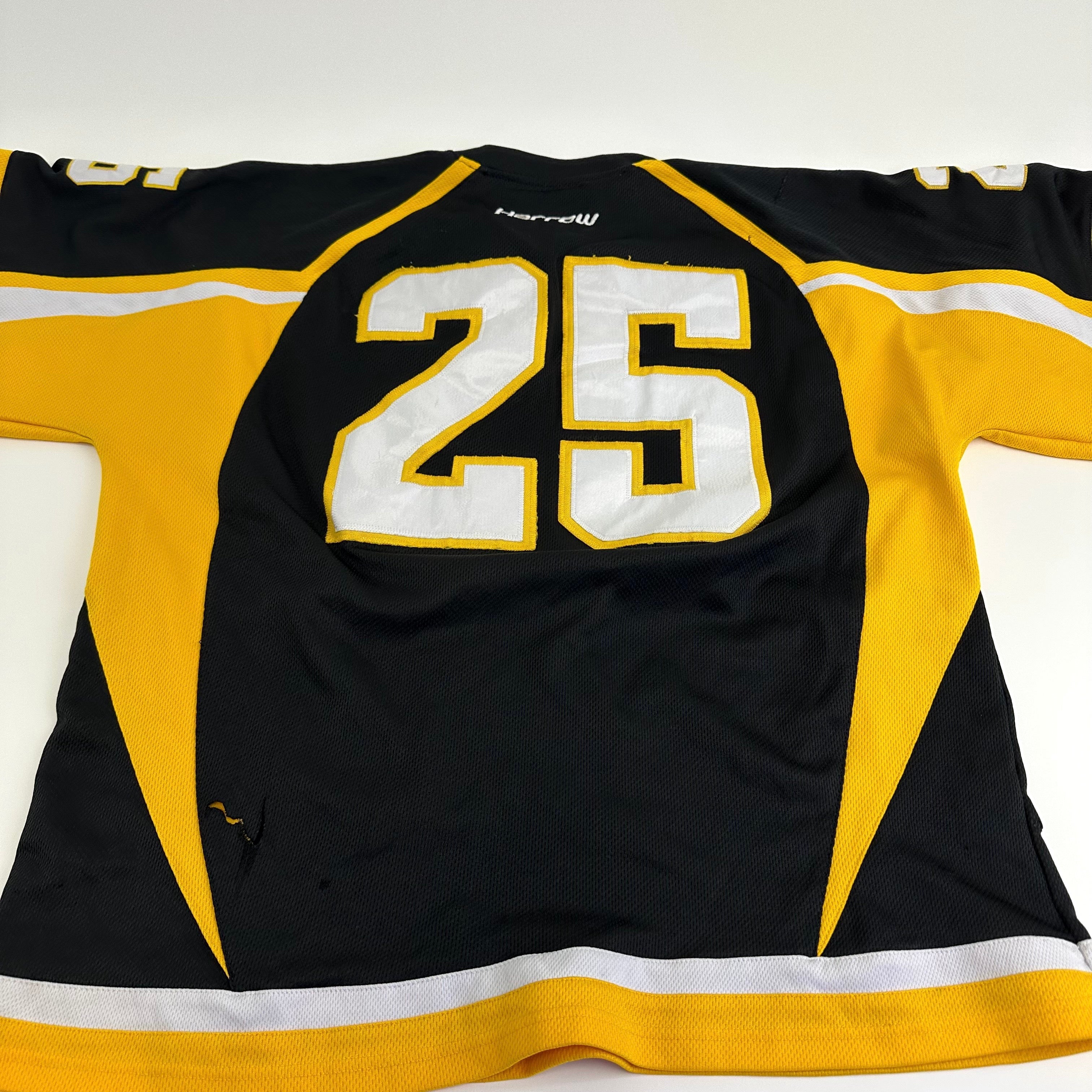 Used Adrian College Black Harrow Mens Game Jersey | Size XL | #25