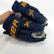 Used Navy STL Blues Bauer Vapor 2x Pro Gloves | 14" | D139 - Top Flight Hockey