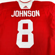 JOHNSON #8 - Red Chicago Blackhawks Practice Jersey - Adidas MIC Size 58 - Top Flight Hockey
