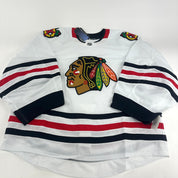 Brand New White MIC Adidas Chicago Blackhawks Blank Game Jersey - Size 58G - Top Flight Hockey