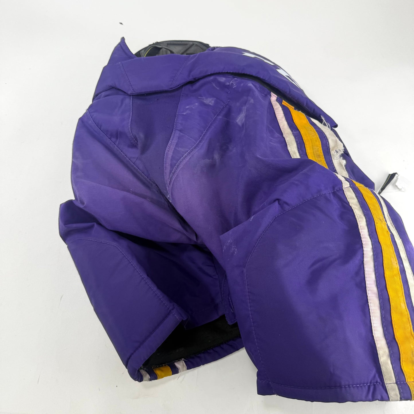 Used Purple/Yellow CCM Tacks 65C Pants | Large | E533