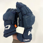 Used Navy CCM Jetspeed Pro Gloves | 14" | D356