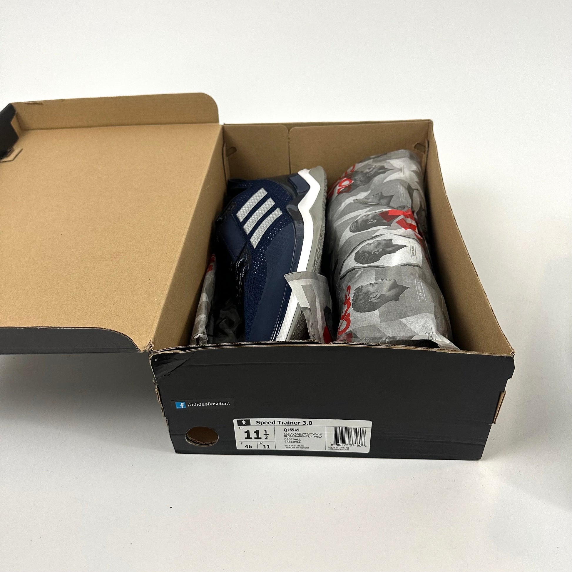 Brand New Navy Blue Adidas Speed Trainer 3.0 Shoes | Size 11.5D - Top Flight Hockey