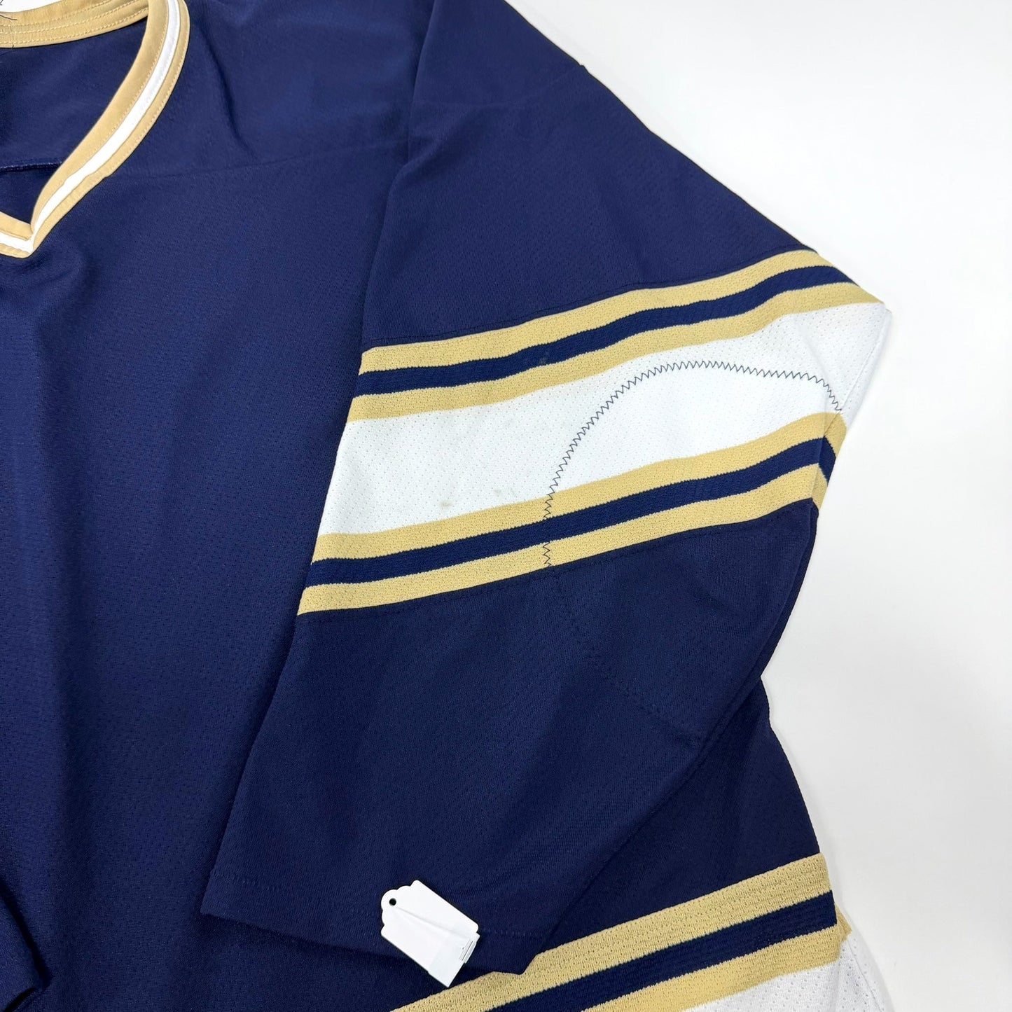 Used Navy/Gold Blank Hockey Jersey | Senior XL | AB755