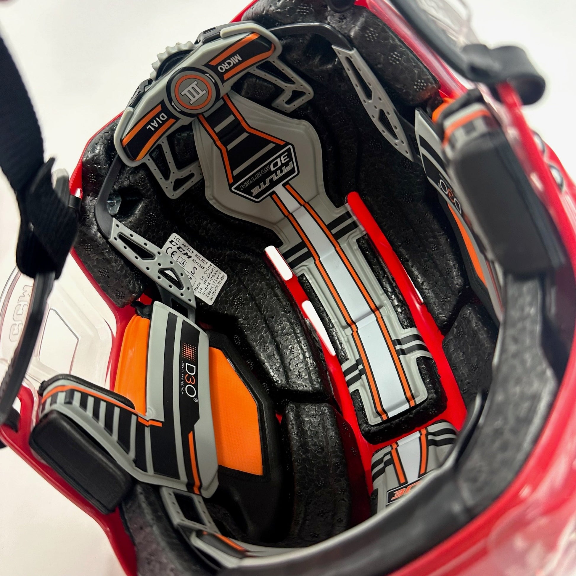 Brand New Small Red CCM Fitlite 3DS Helmet - Top Flight Hockey