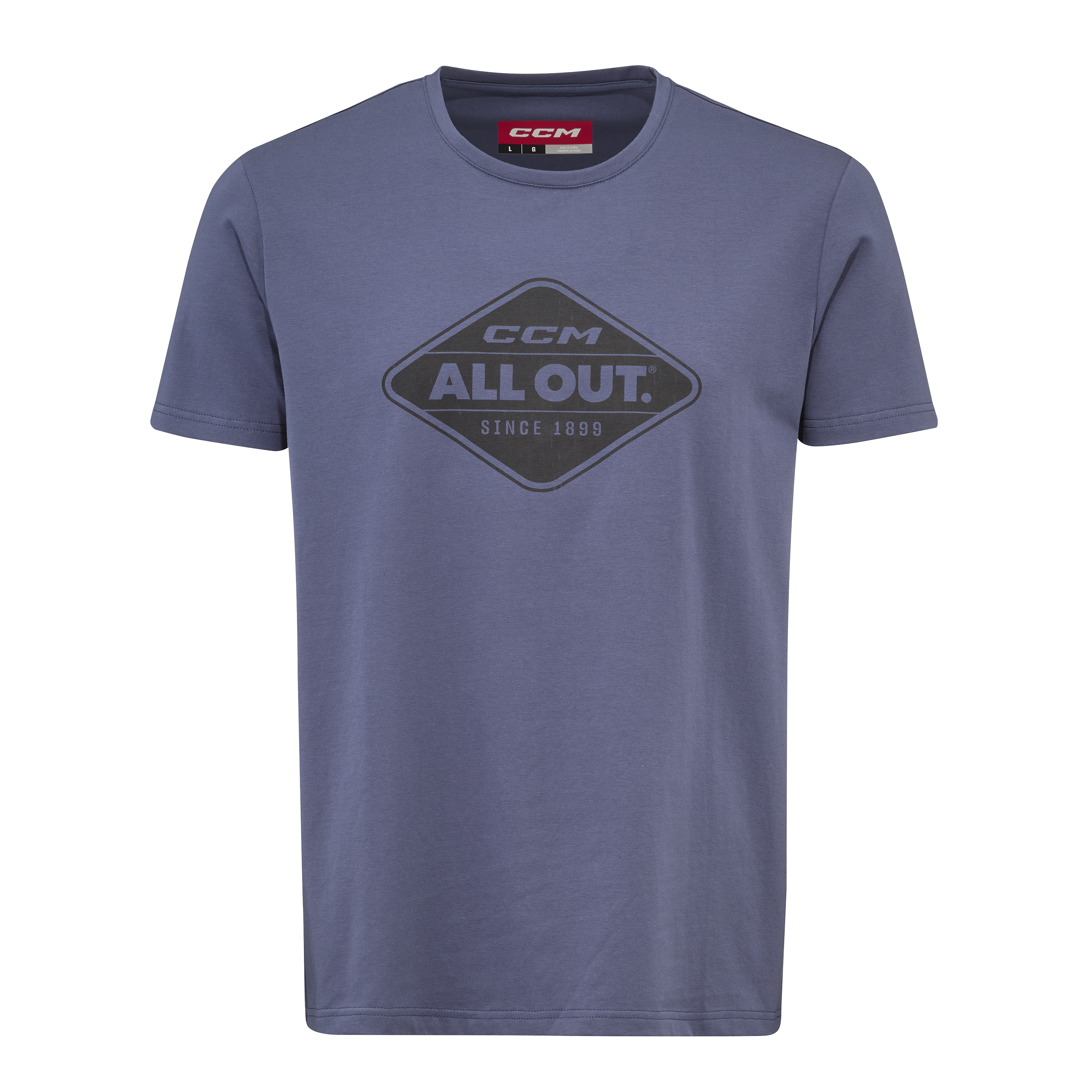 New CCM Blue All Outside Short Sleeve Tee | Senior XXL | #191520734558 - Top Flight Hockey