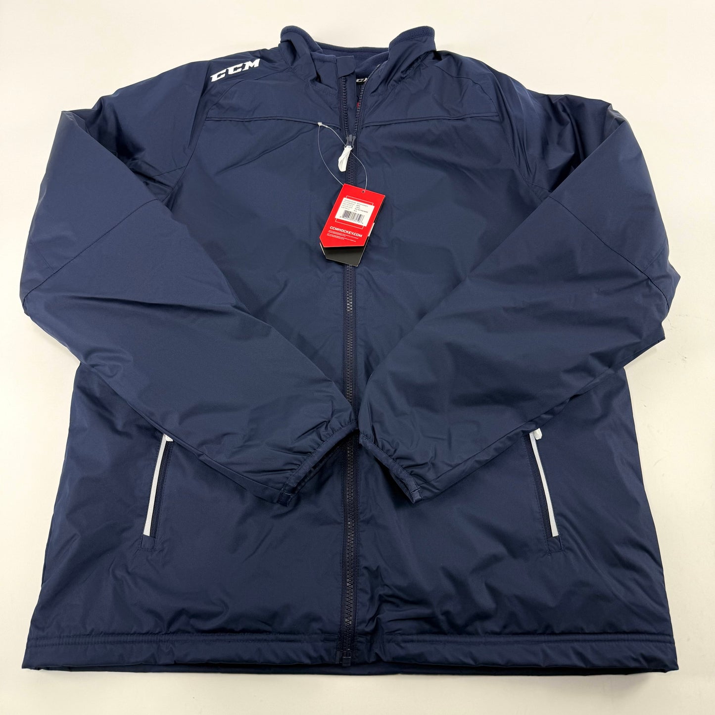 New Navy CCM Adult Team Mid Weight Jacket | Senior M | #888600282596 - Top Flight Hockey