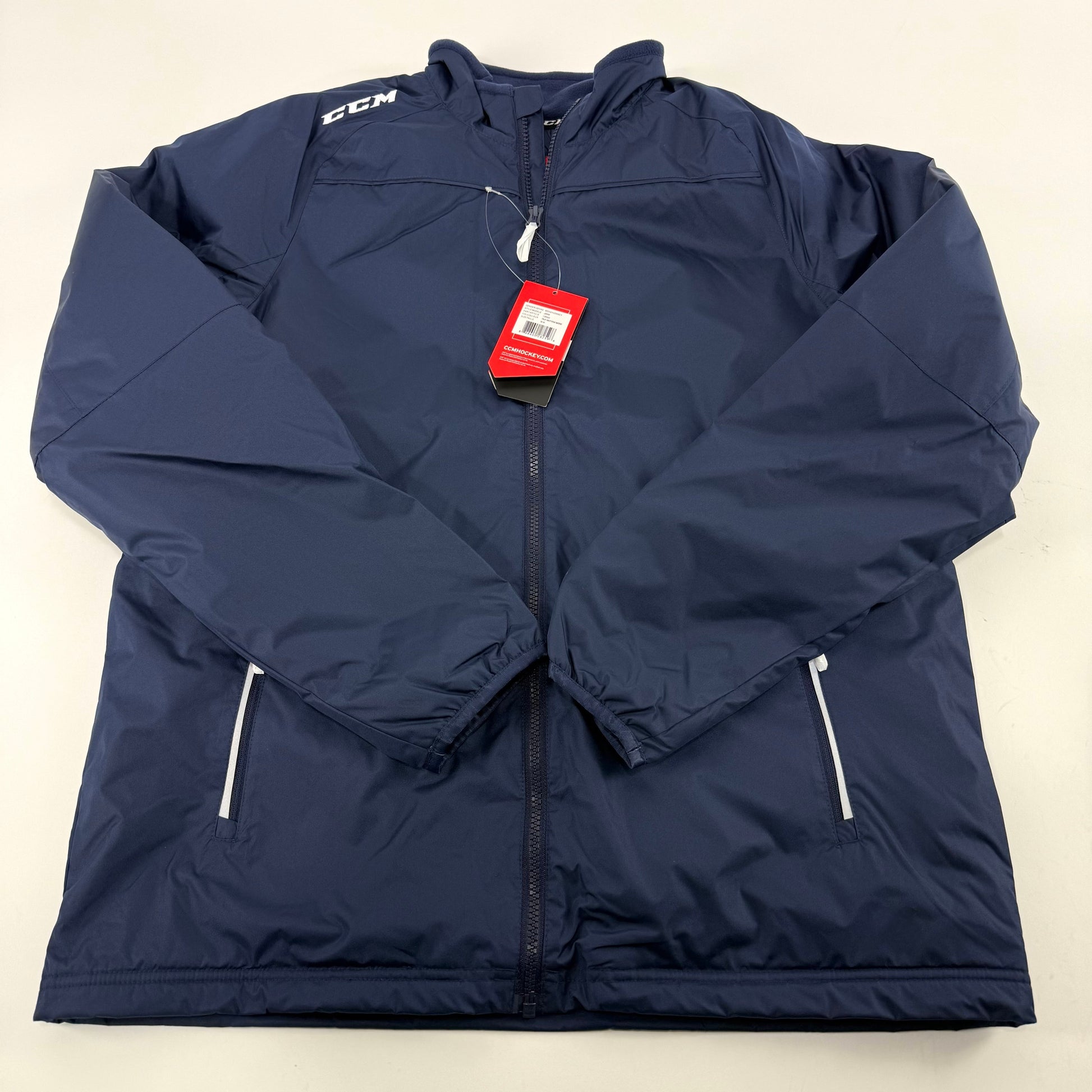 New Navy CCM Adult Team Mid Weight Jacket | Senior M | #888600282596 - Top Flight Hockey
