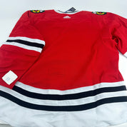 Brand New Red MIC Adidas Chicago Blackhawks Blank Game Jersey - Size 60 - Top Flight Hockey