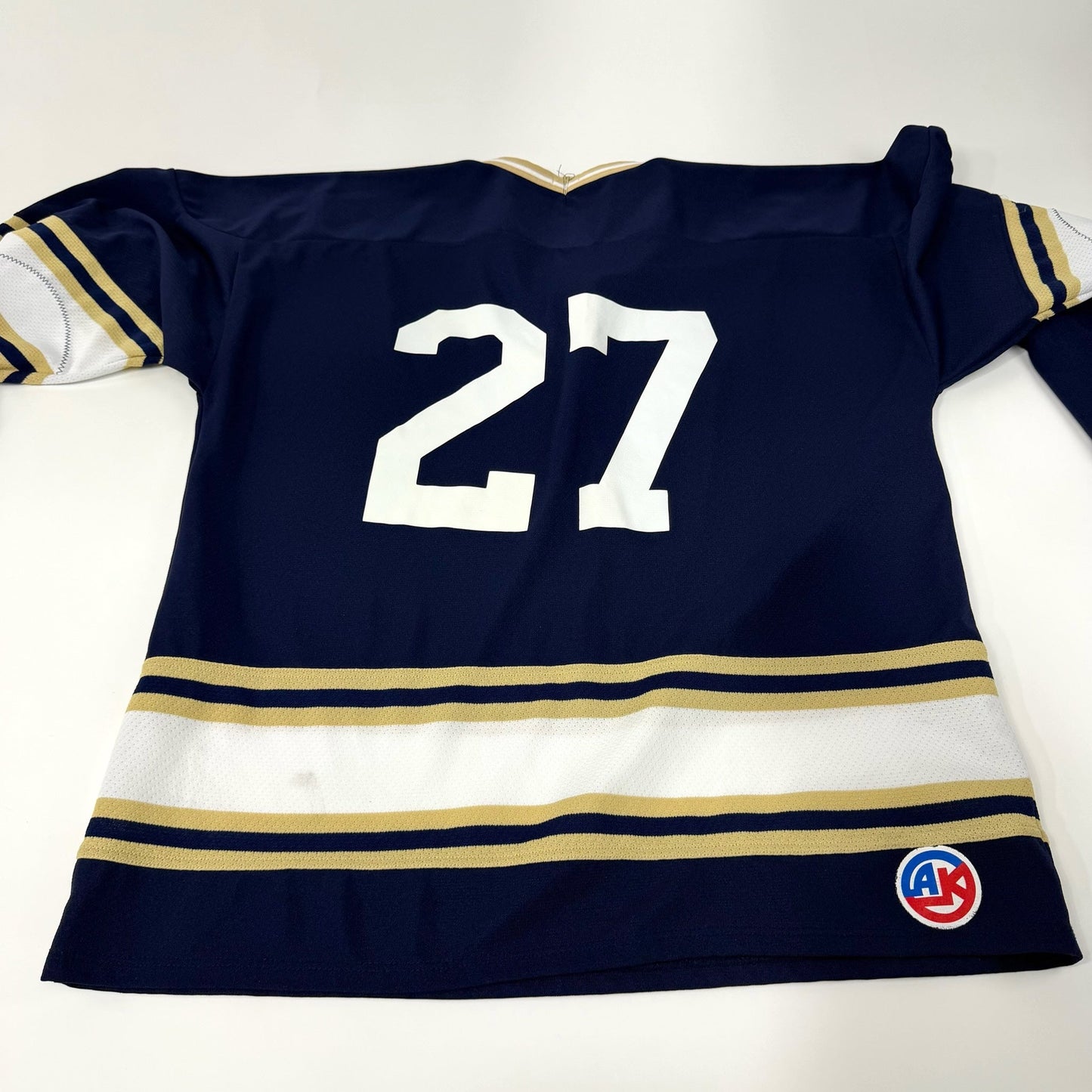Used Navy/Gold Blank Hockey Jersey | Senior XL | AB755