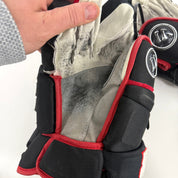 Used Blackhawks Warrior Alpha Pro Gloves 14" | L347 - Top Flight Hockey