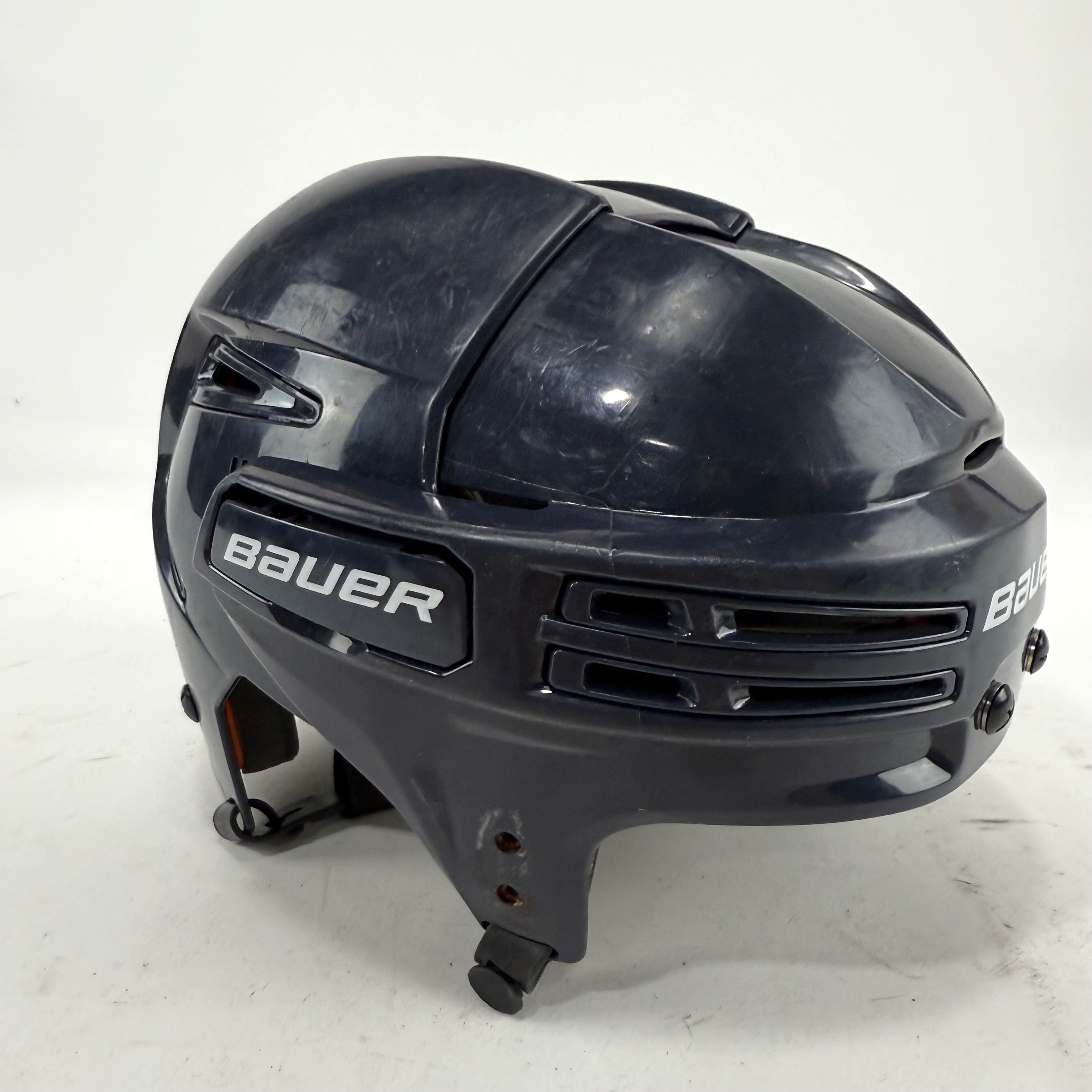 Used Navy Bauer Re-akt 75 Helmet | Small | E16 - Top Flight Hockey