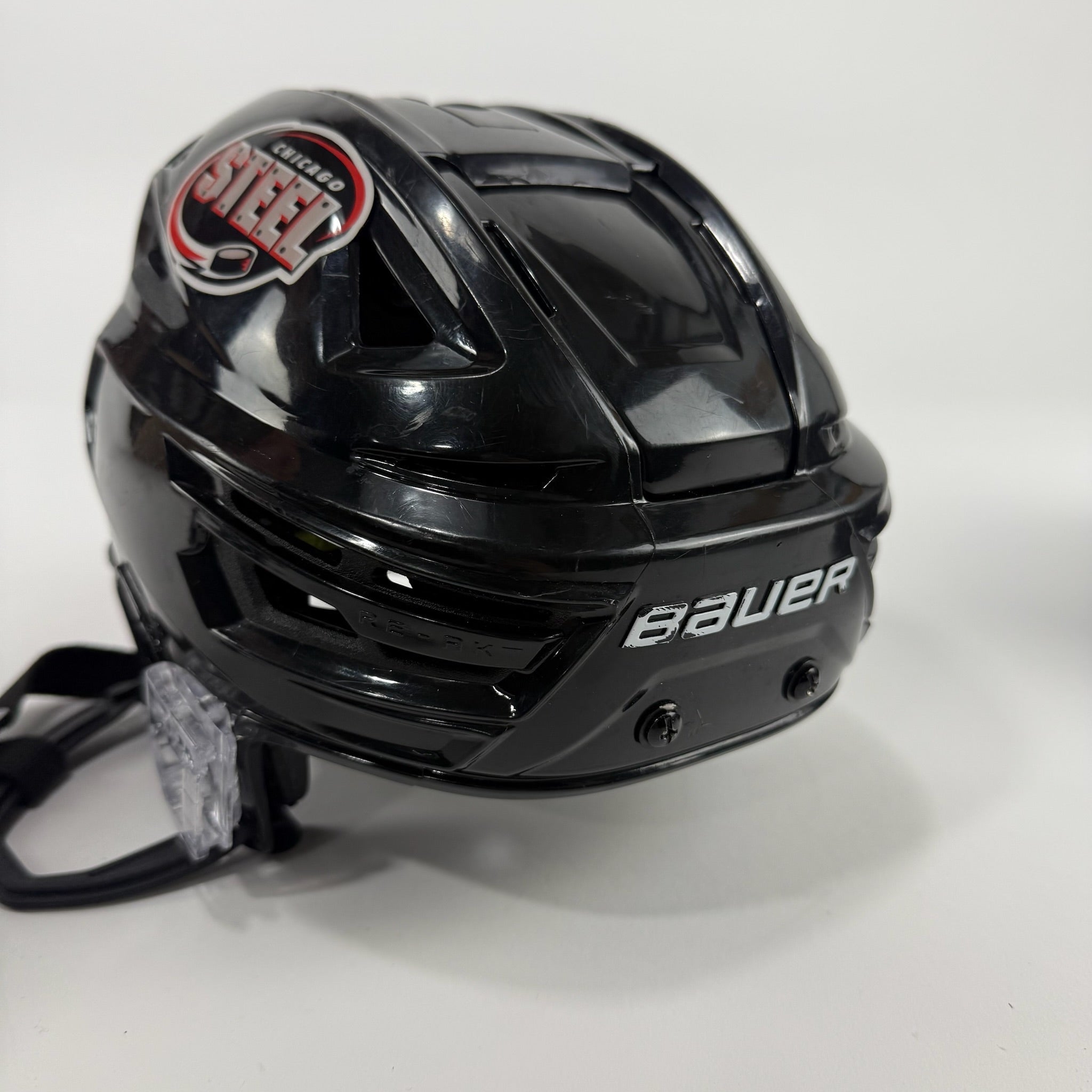 Used Black Chicago Steel Bauer Re-akt 150 Pro VN Helmet | SR S | R594 - Top Flight Hockey