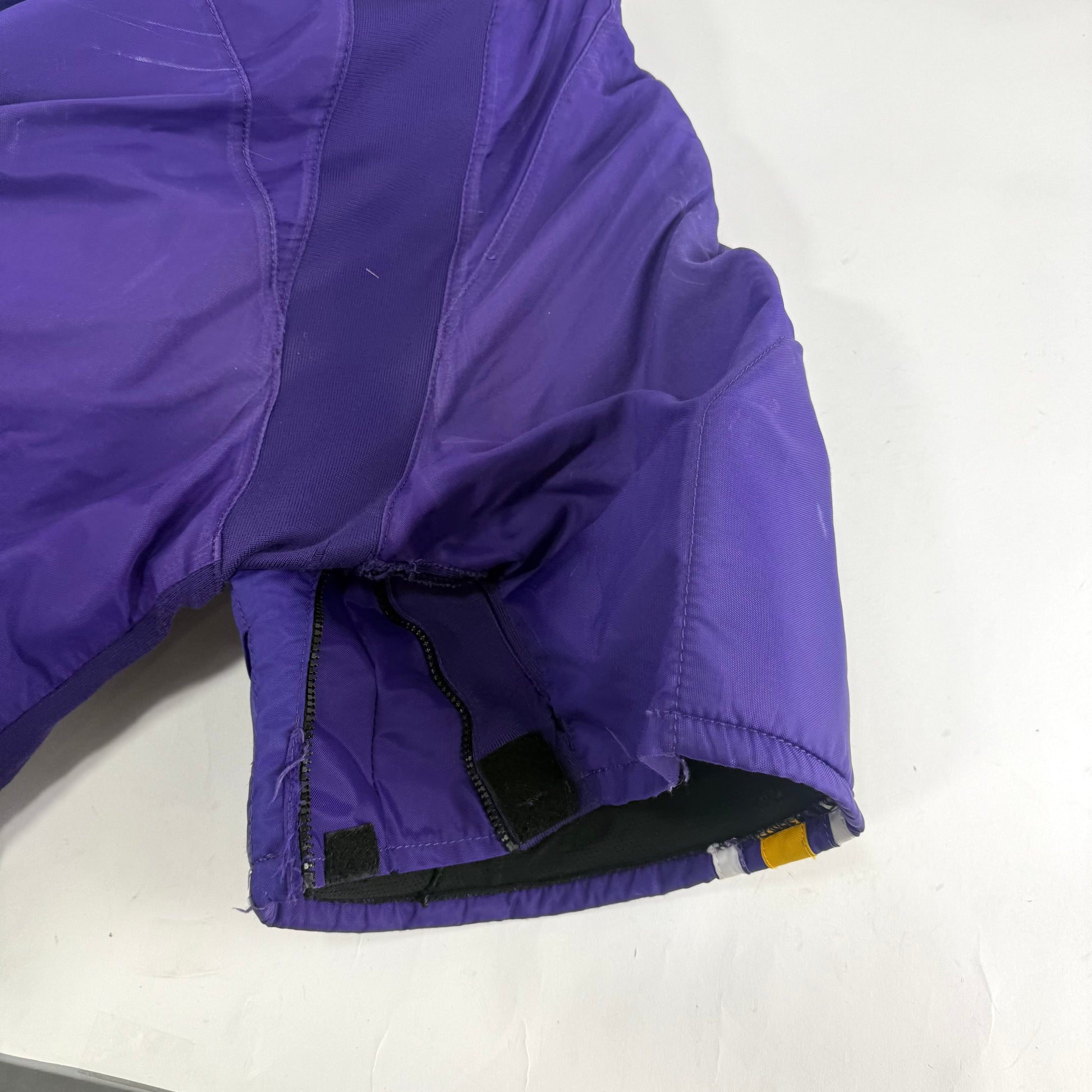 Used Purple/Yellow CCM Tacks 65C Pants | Medium | E552 - Top Flight Hockey