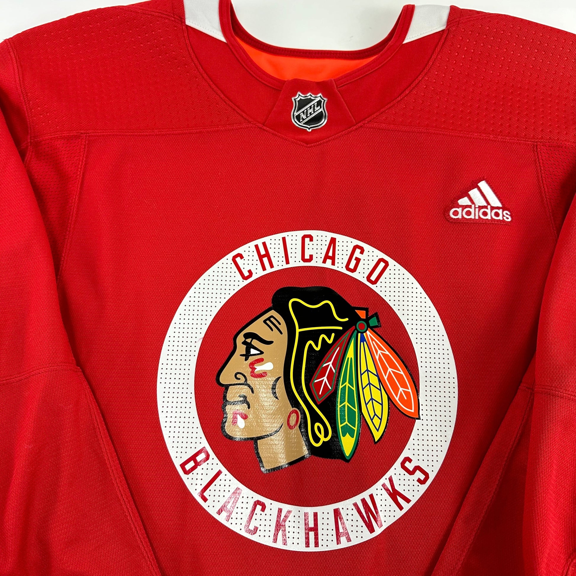 GAGNIER #74 - Red Chicago Blackhawks Practice Jersey - Adidas MIC Size 56 - Top Flight Hockey