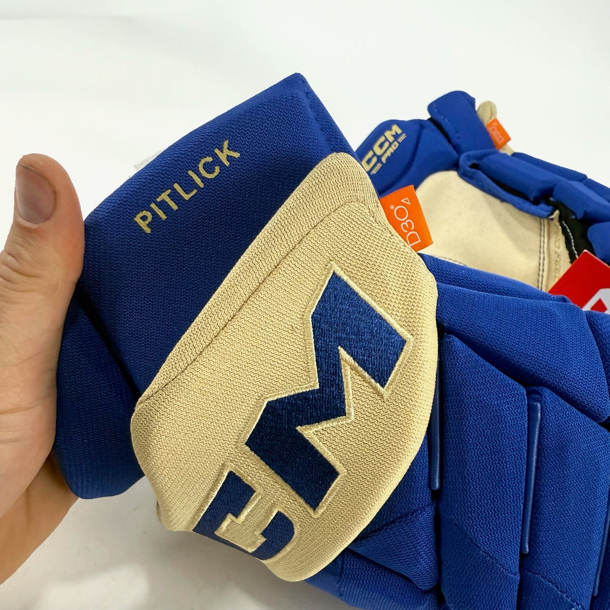 New STL Blues Heritage CCM Jetspeed Pro Gloves | 14" | Pitlick | D155 - Top Flight Hockey