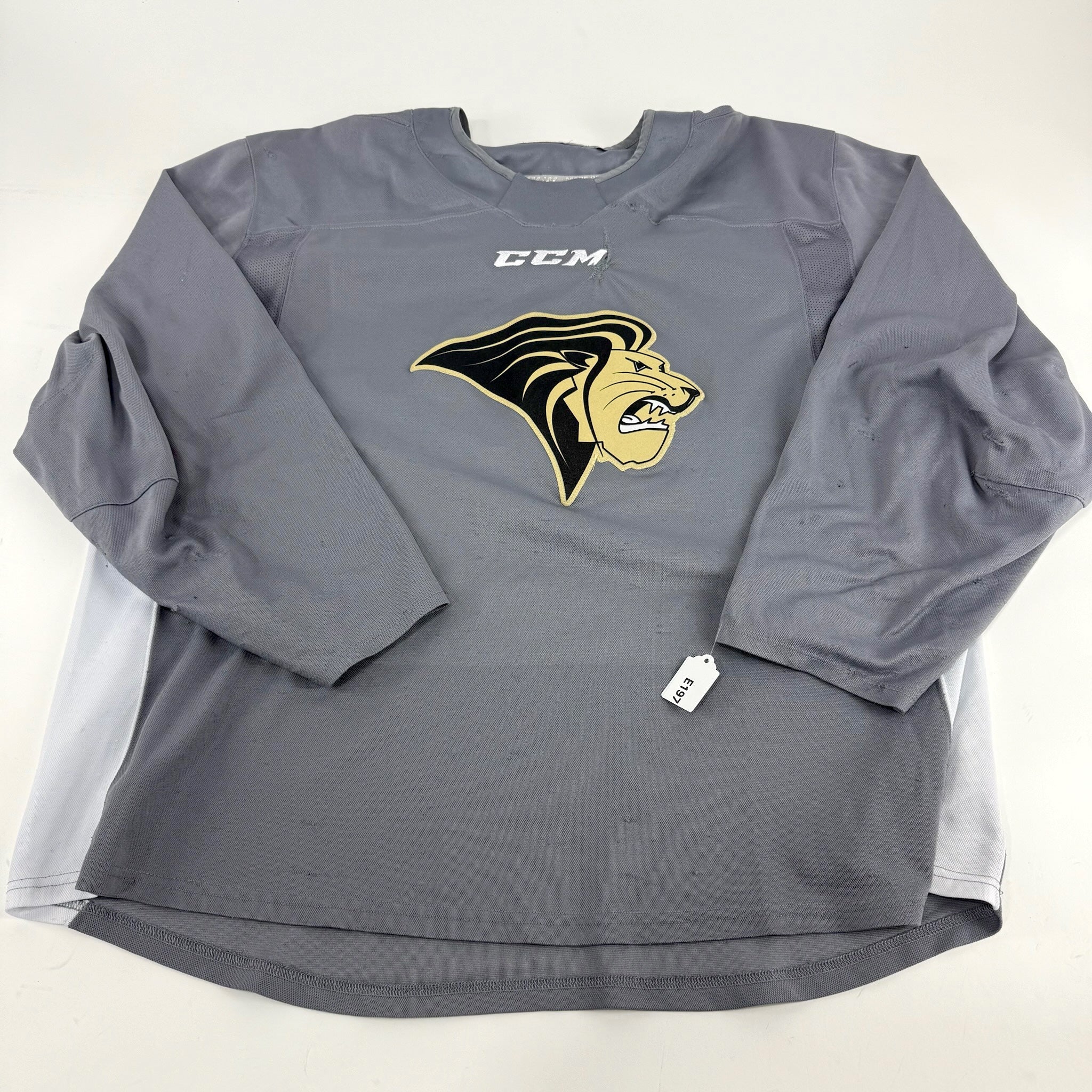 Used Grey Lindenwood CCM Practice Jersey | XL | E197 - Top Flight Hockey