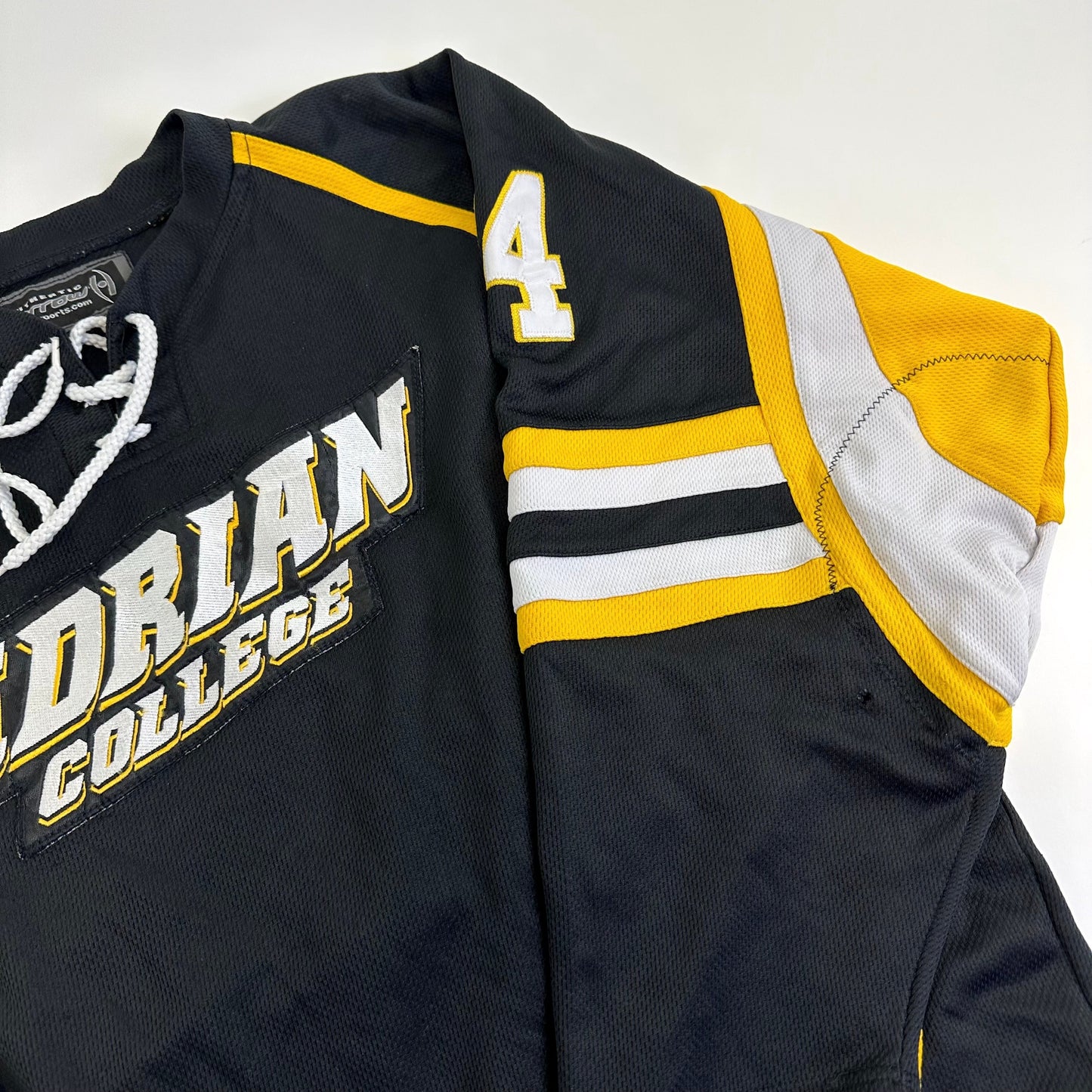 Used Adrian College Black Harrow Mens Game Jersey | Size XL | #24