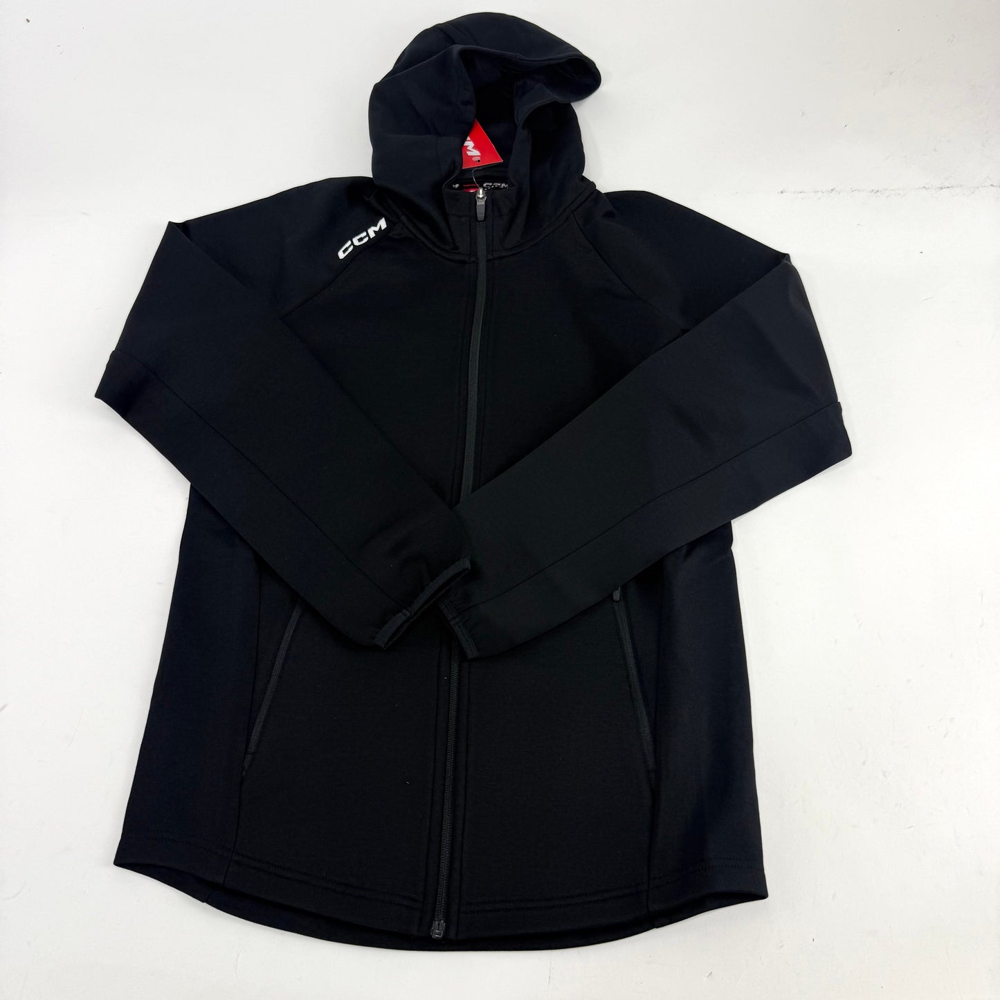 New CCM Black Locker Full Zip | Senior S | #191520523329 - Top Flight Hockey