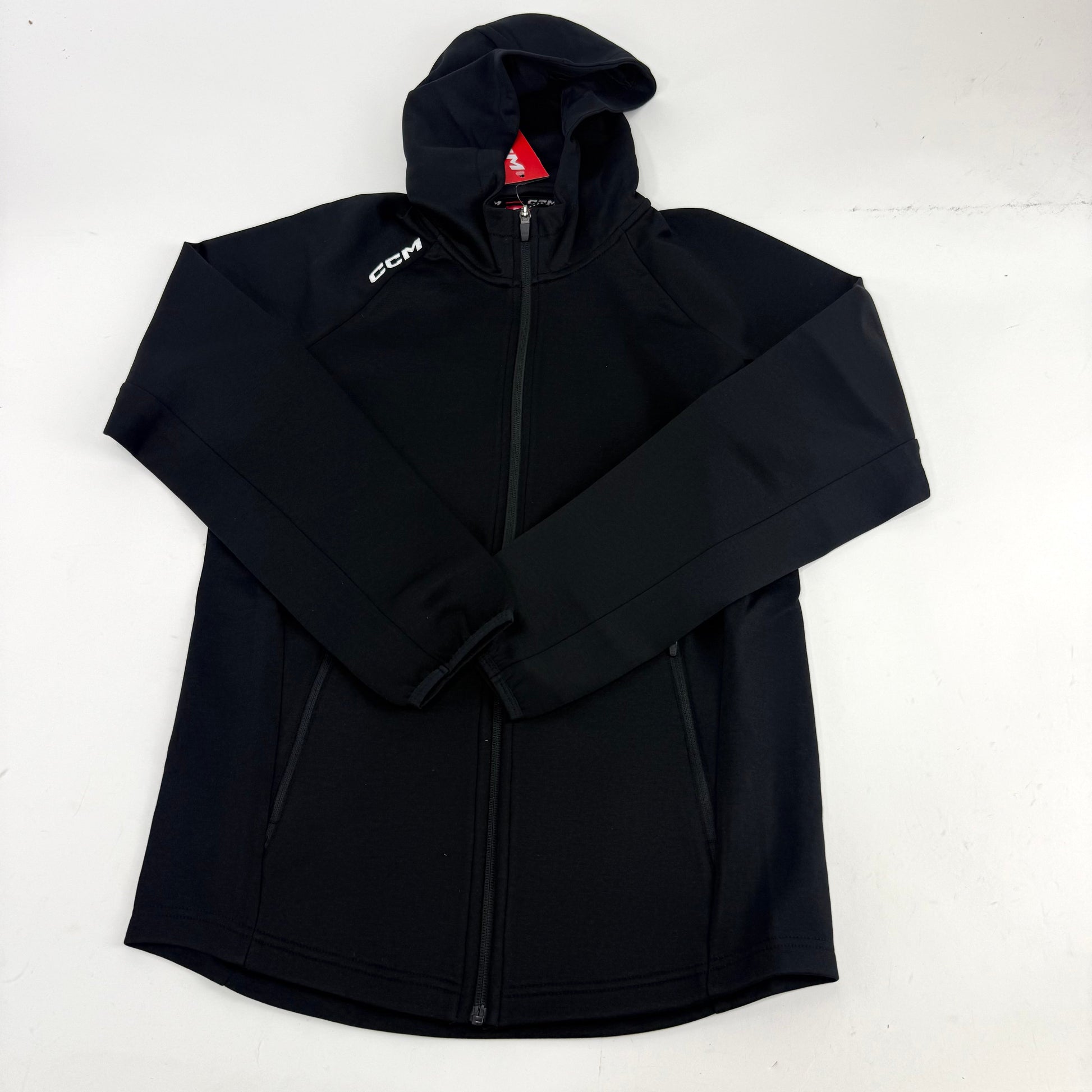 New CCM Black Locker Full Zip | Senior S | #191520523329 - Top Flight Hockey
