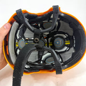 Used Sunflower Yellow CCM Tacks 910 Helmet | Medium | E492