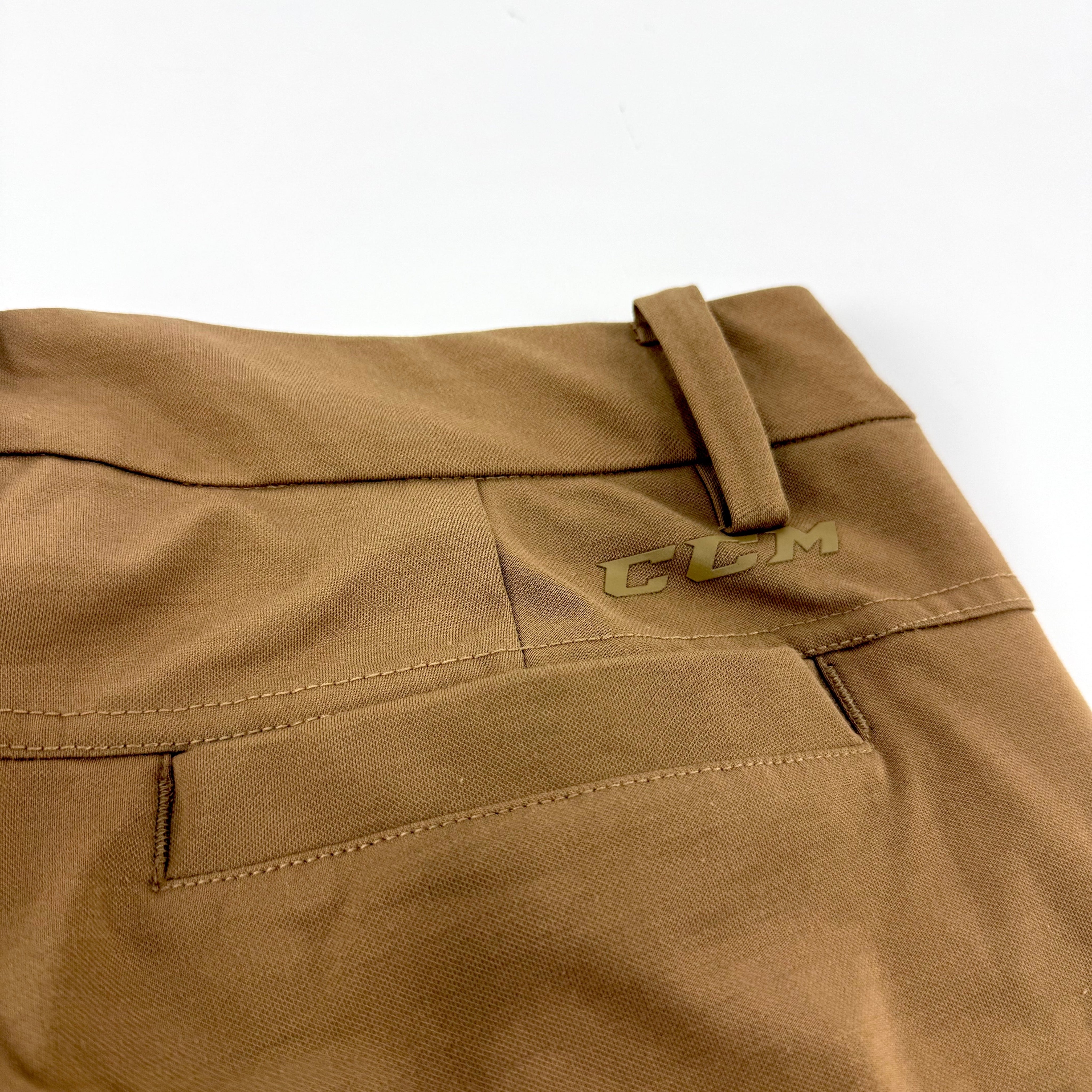New Tan CCM Mens Travel Pant | 28" | #191035007536 - Top Flight Hockey
