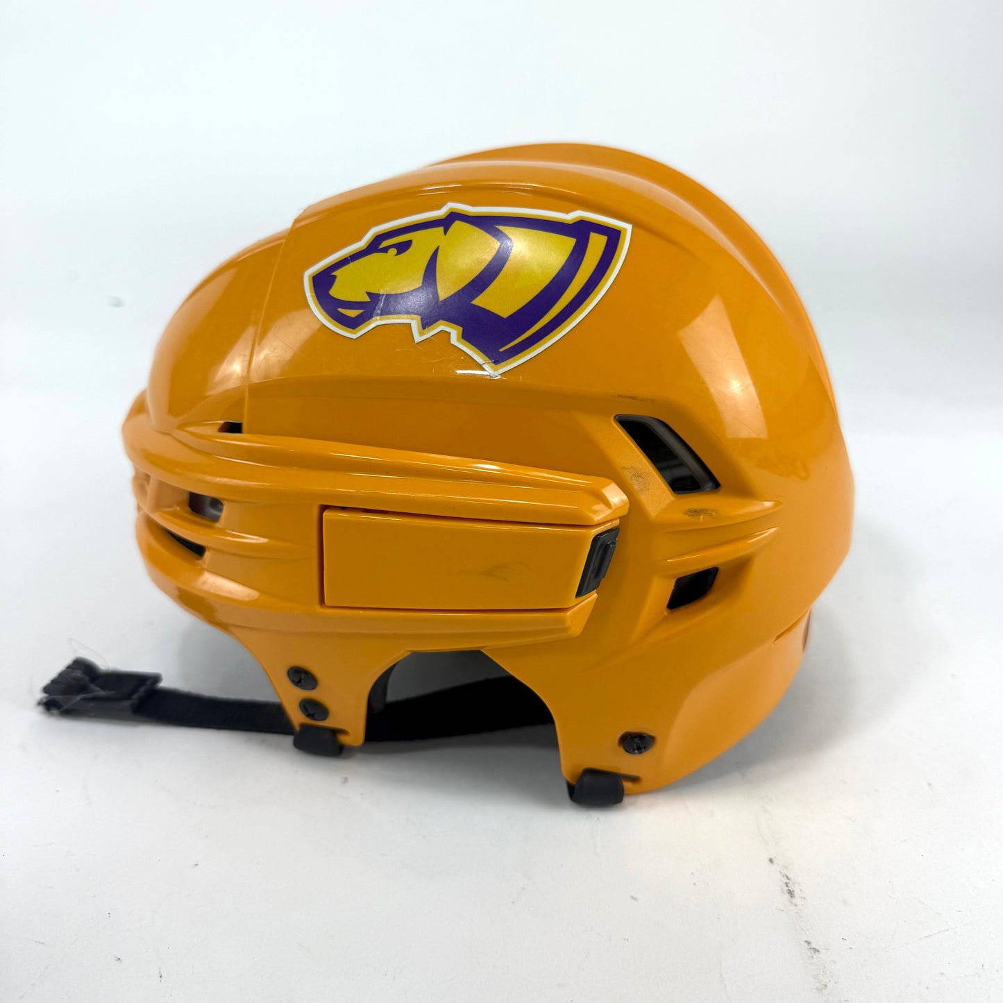Used Sunflower Yellow CCM Tacks 910 Helmet | Small | E484 - Top Flight Hockey