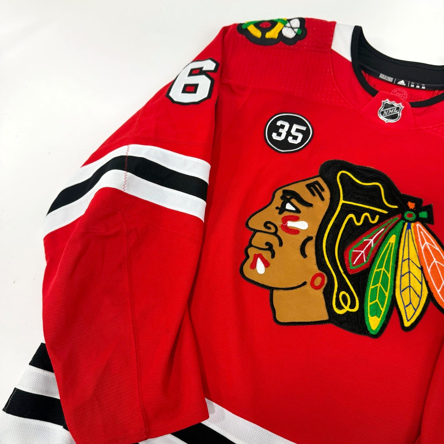 Riley Stillman #61 Home Chicago Blackhawks Team Issued Jersey 2021-2022, Set 1 | 9969-21745