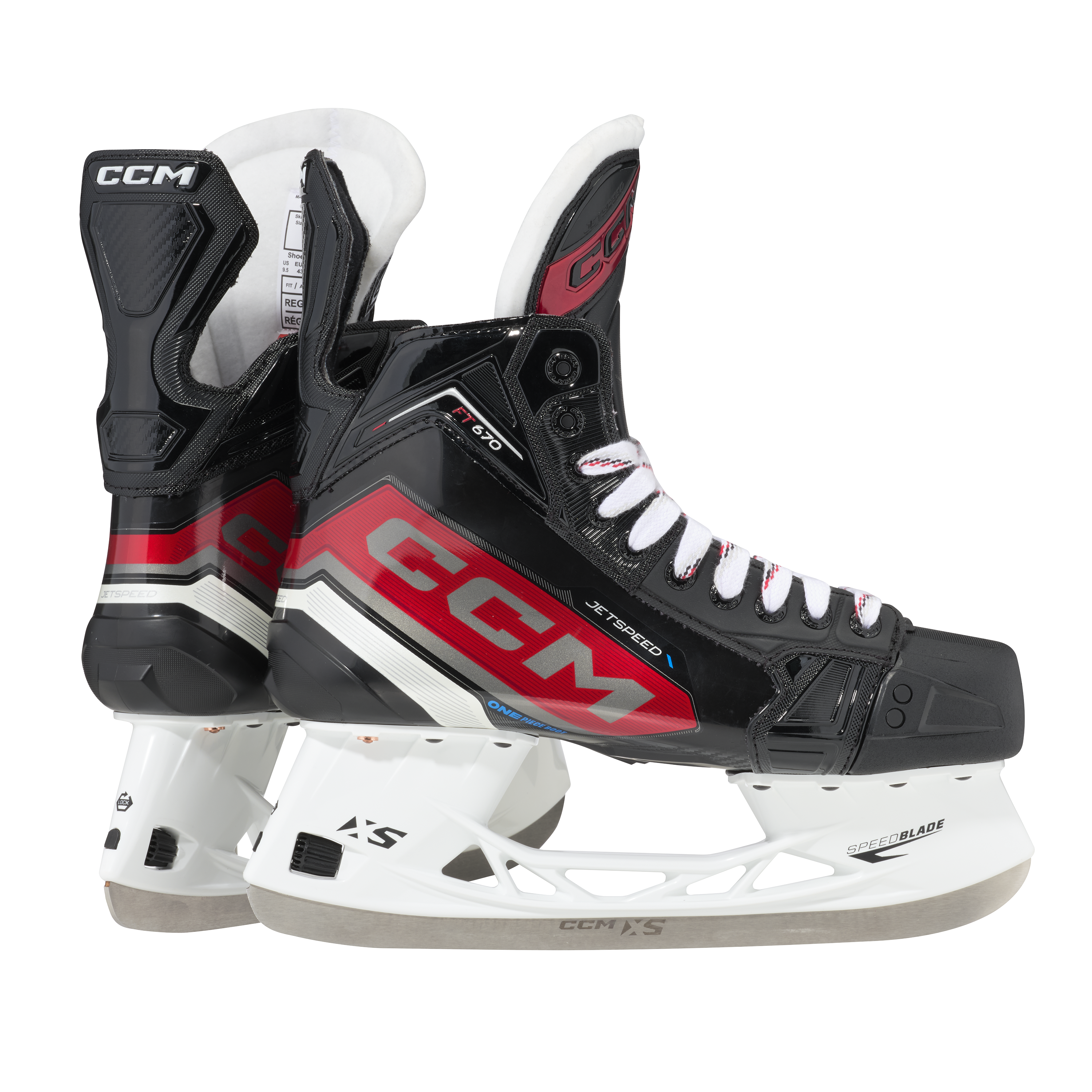 New Senior CCM JetSpeed FT670 Hockey Skates D&R (Regular) Retail 7.5