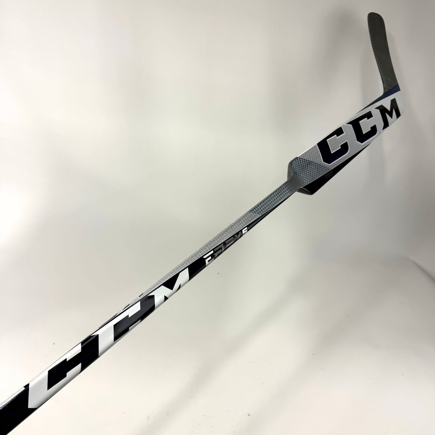 New Regular Blue and White CCM Eflex 5 Pro Goalie Stick | 26" Paddle Custom Curve | M511